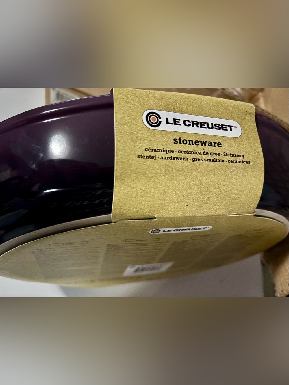 NWT Le Creuset Oval Dish in Cassis 35/28cm